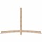 Ekena Millwork Bellingham Smooth Timber Gable Bracket, Douglas Fir, 108"W x 68"H x 1 1/2"D x 5 1/2"F, 15/12 Pitch GBW108X68X0206BEL00SDF - alternate 1
